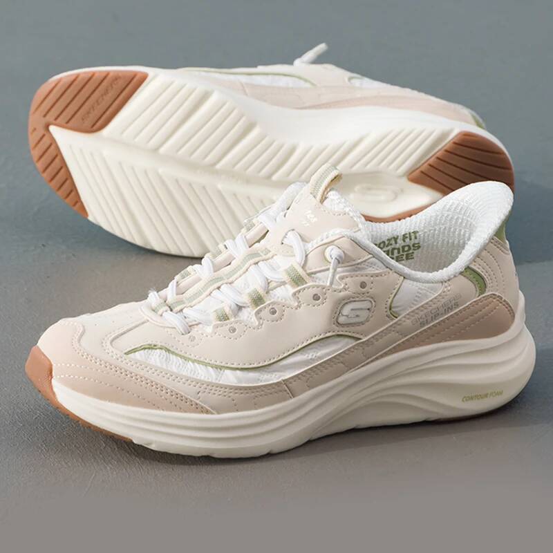 Women Shoes Hong Kong - Женские повседневные кроссовки Skechers Slip‑Ins 150412‑NTGR,