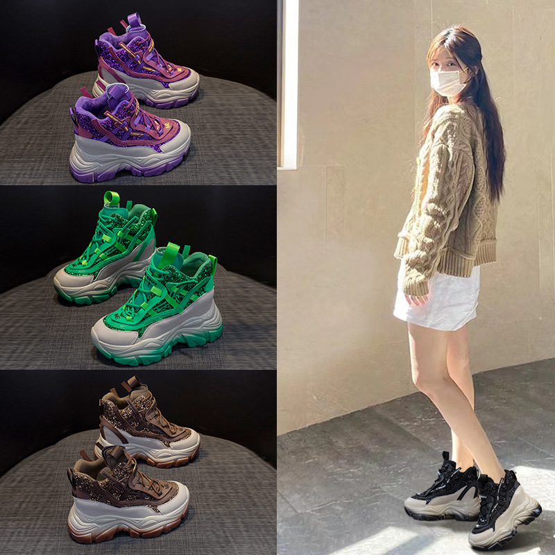 Women'S Shoes Com - 2025 женские кроссовки на скрытой танкетке,