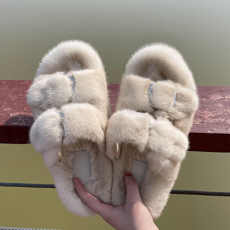 Women Shoes Mk - Женские сандалии-шлепанцы с открытым носком, роскошные