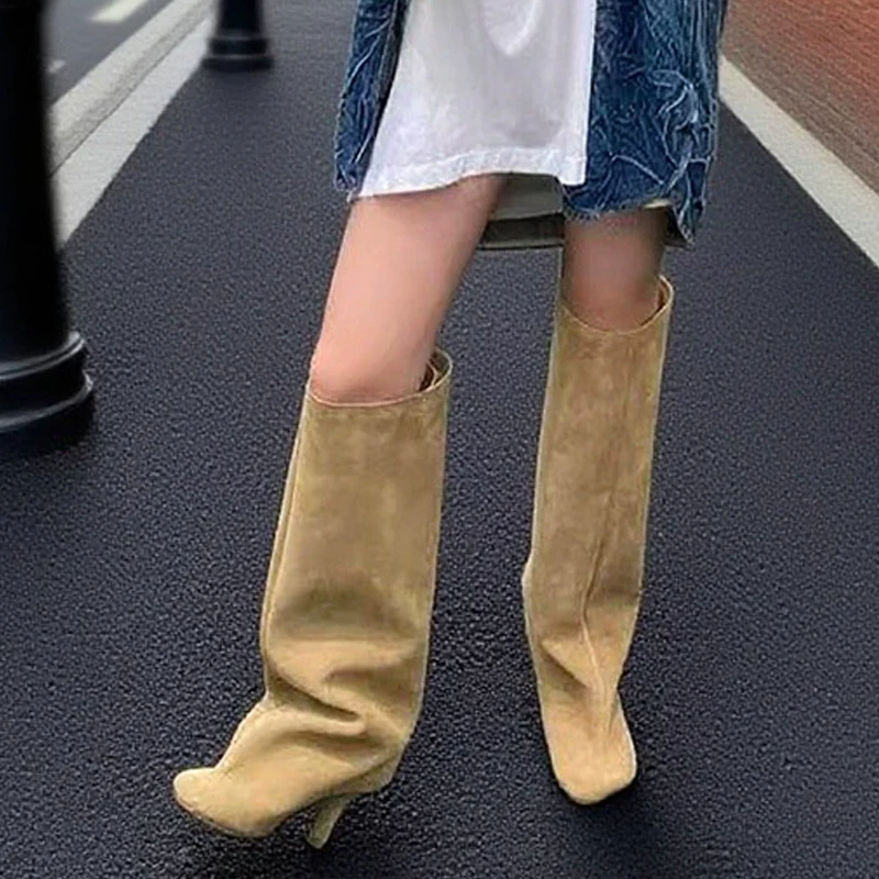 Зимние уличные женские сапоги  – обзор и цена Knee High Boots Women