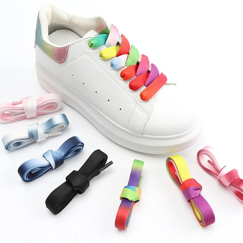 Плоские шнурки с радужным град – обзор и цена Women Shoes Mk