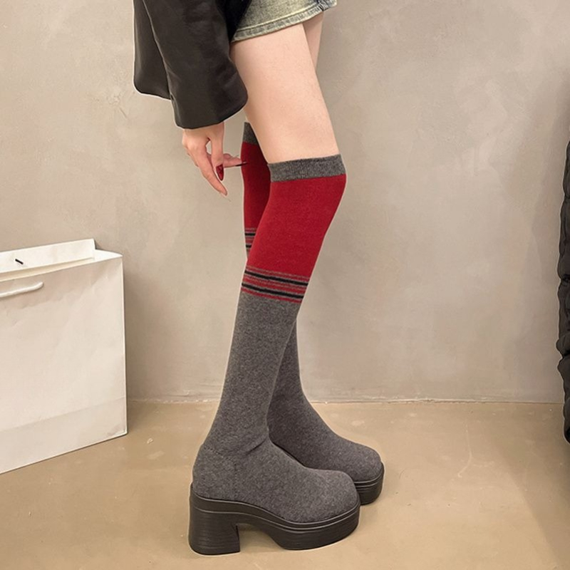Женские сапоги выше колена на  – обзор и цена Sock Boot Women