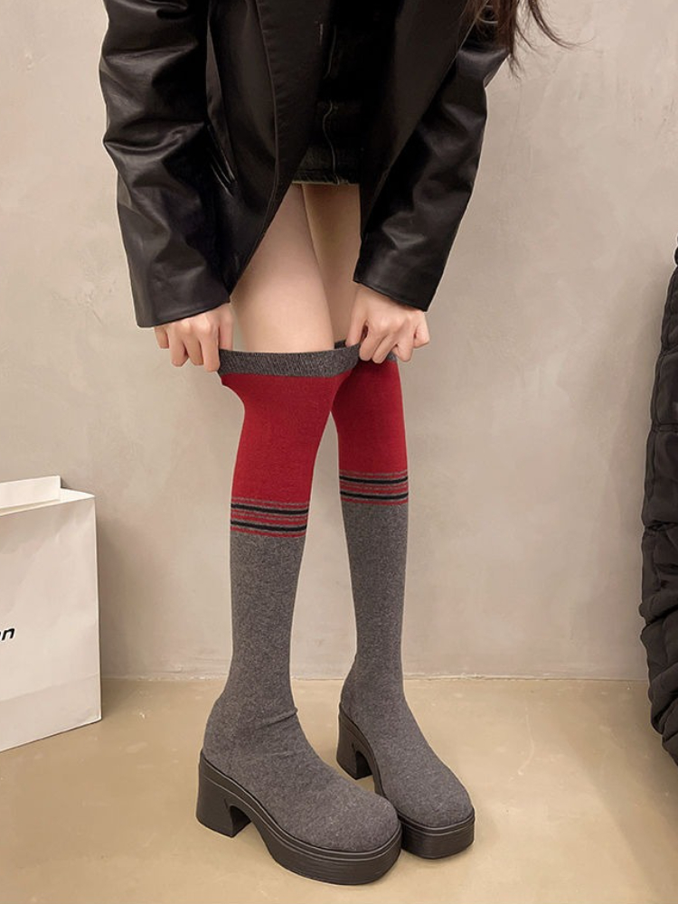 Женские сапоги выше колена на  – обзор и цена Sock Boot Women