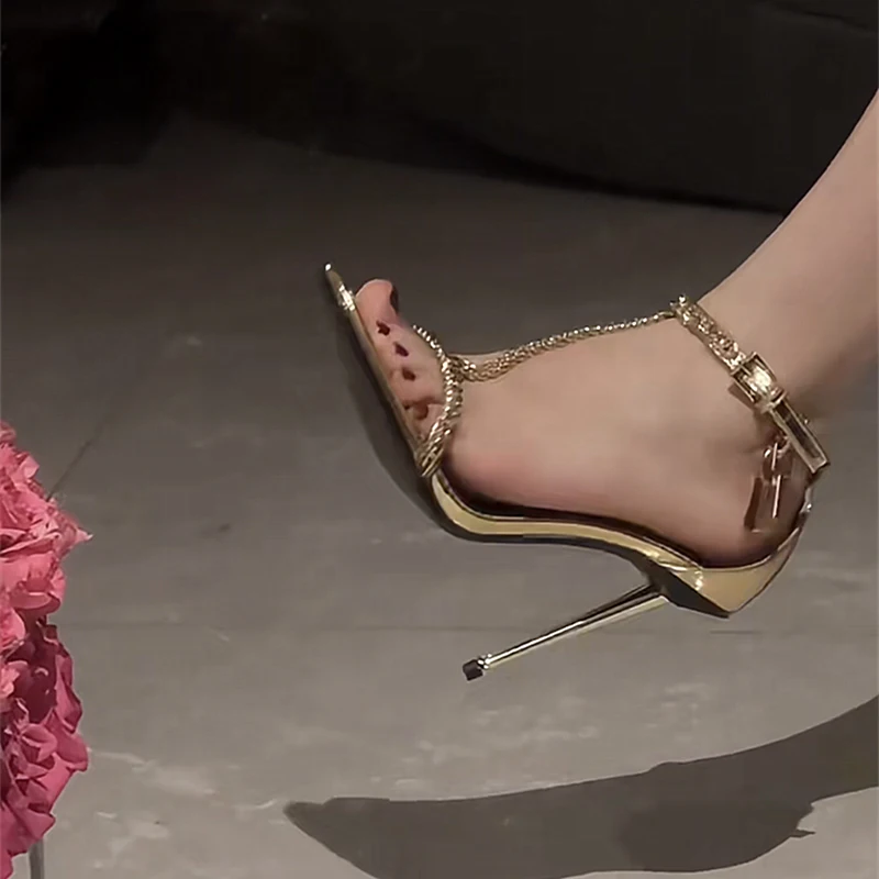 Женские босоножки с золотой це – обзор и цена Gold Chain Sandal