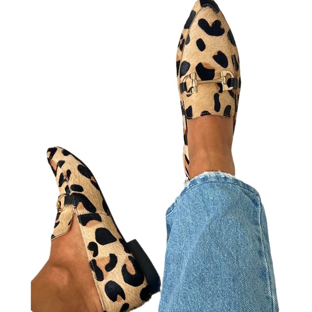 Женские туфли с леопардовым пр – обзор и цена Mule Slip On