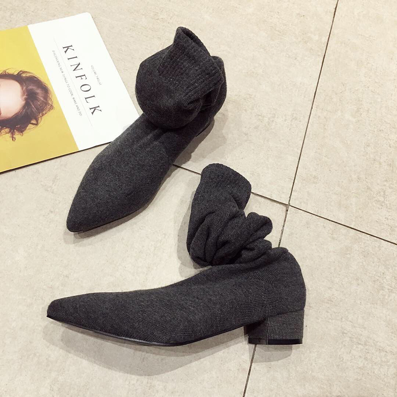 Черные женские сапоги-чулки на – обзор и цена Sock Boot Women