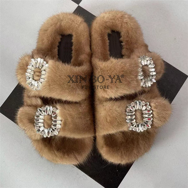 Норковые тапочки, зимняя женск – обзор и цена Women Shoes Mk