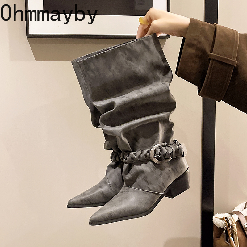 Винтажные женские сапоги до ко – обзор и цена Knee High Boots Women