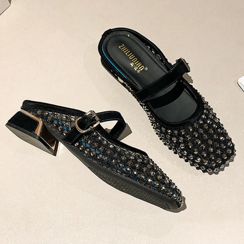Сетчатые шлепанцы на массивном – обзор и цена Mule Slip On