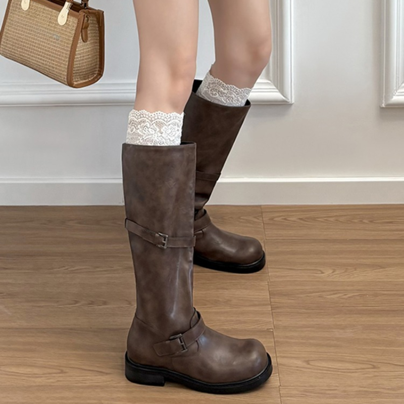 Винтажные женские сапоги до ко – обзор и цена Knee High Boots Women