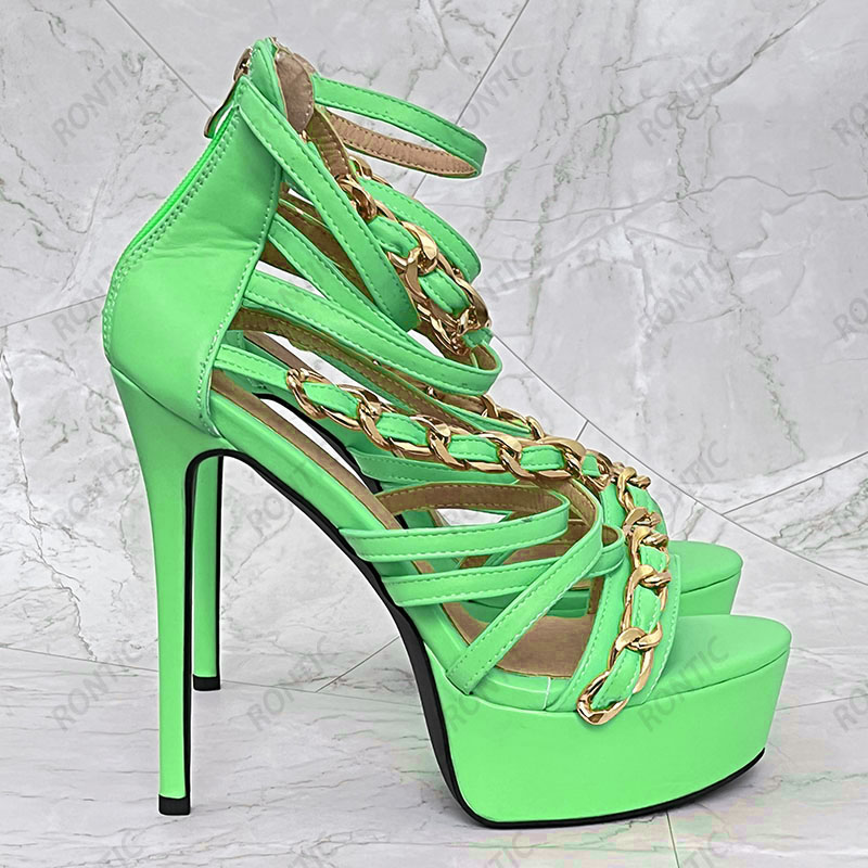Rontic/Новое поступление, женс – обзор и цена Gold Chain Sandal