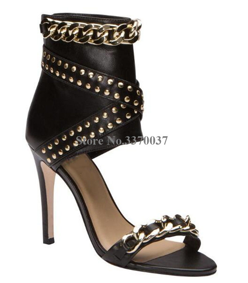 Западная мода для женщин с отк – обзор и цена Gold Chain Sandal