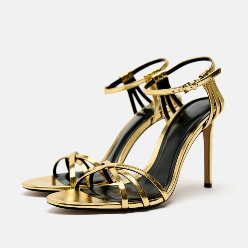 Модные минималистичные золотые – обзор и цена Gold Chain Sandal