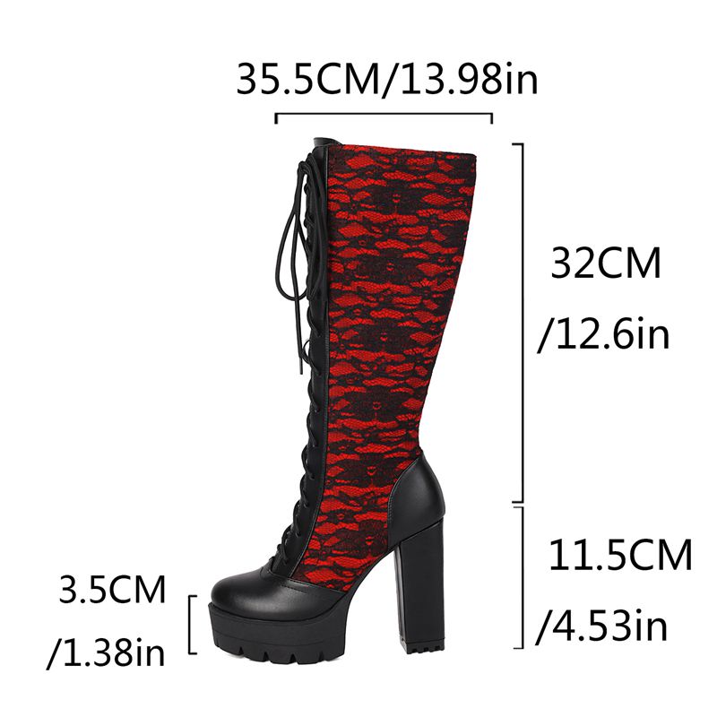 REAVE CAT 2025 Кружевные женск – обзор и цена Knee High Boots Women